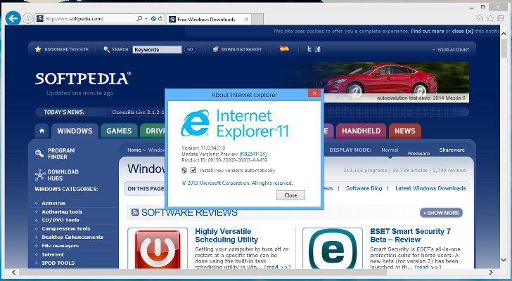 Особенности версии Internet Explorer 11
